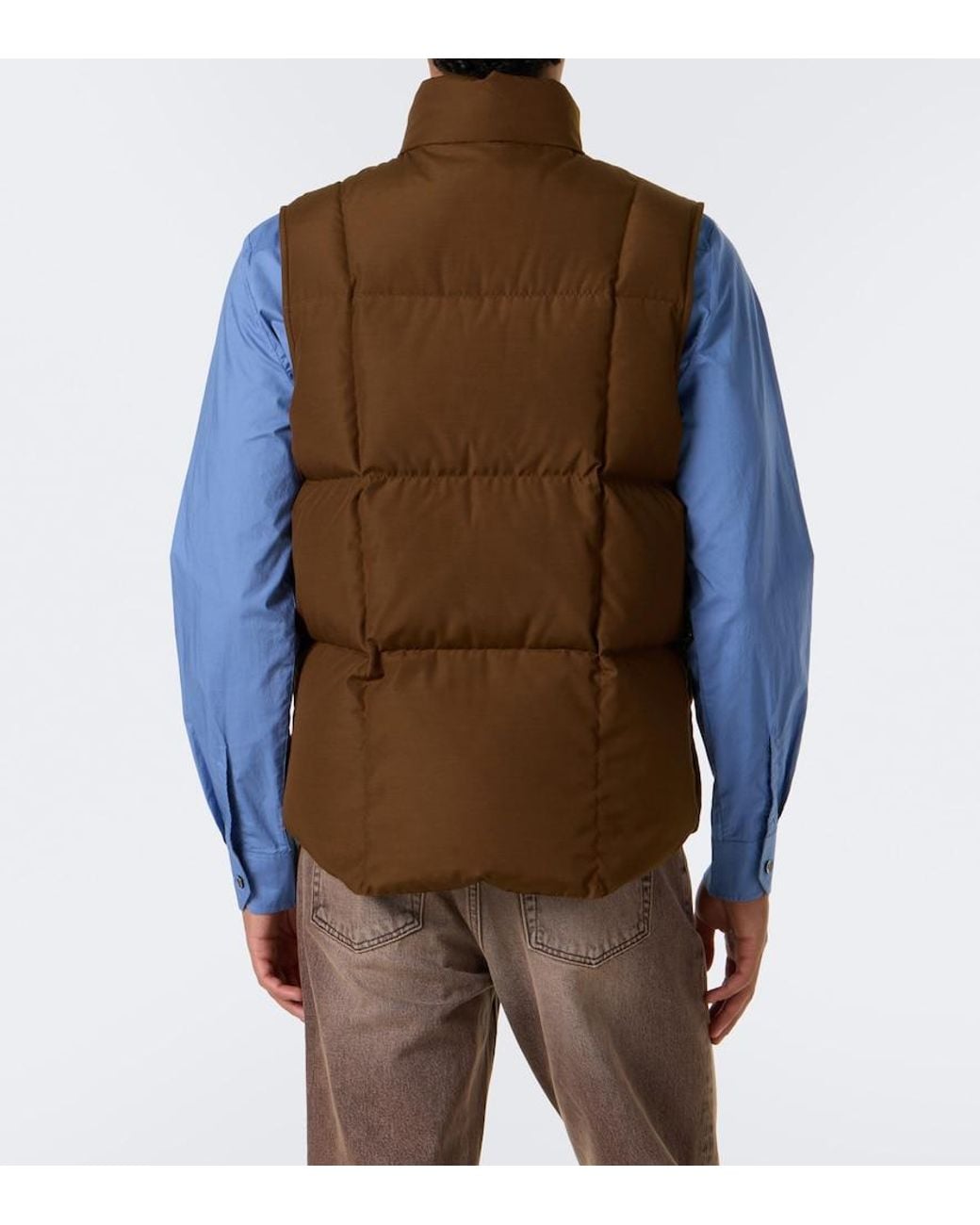 Moncler Brown Down Vest for men