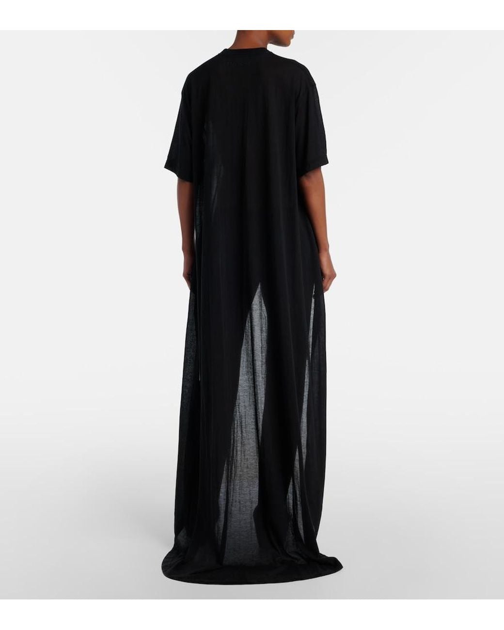 Balenciaga Black T-Shirt Aus Baumwoll-Jersey
