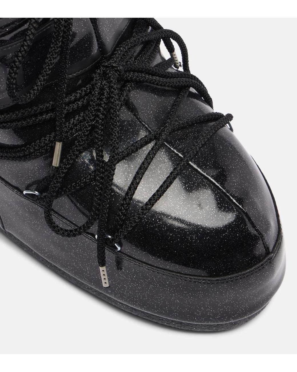 Moon Boot Black Icon Low Glitter Snow Boots