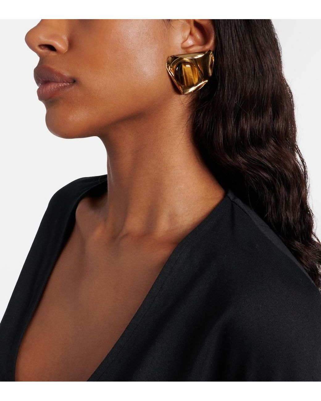 Jennifer Behr Metallic Kendall Embellished Earrings