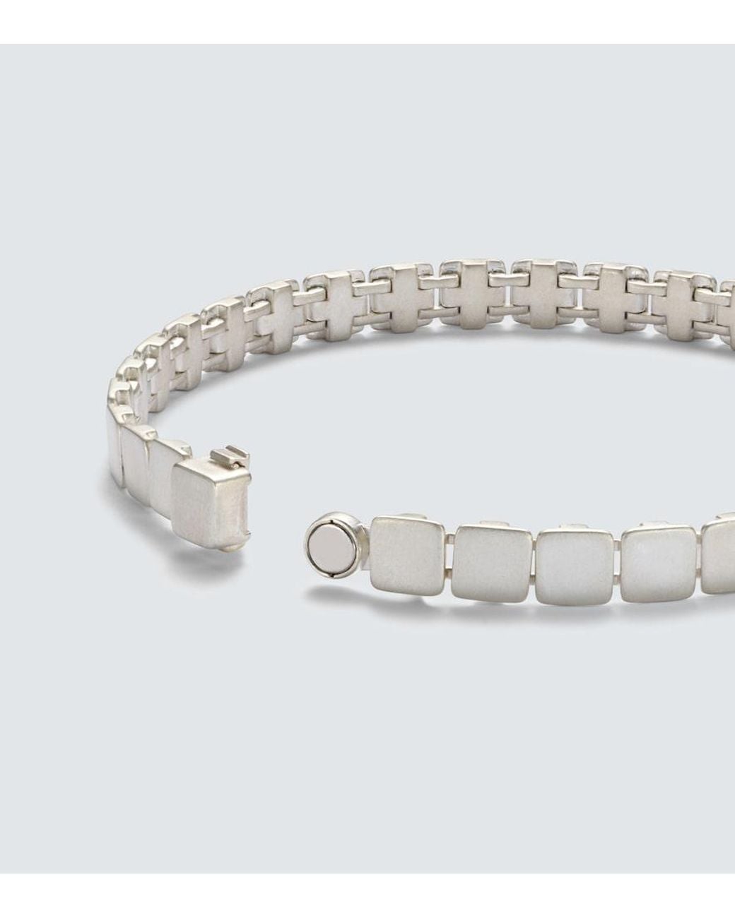 Ileana Makri Metallic Tile Medium 925 Sterling Bracelet for men