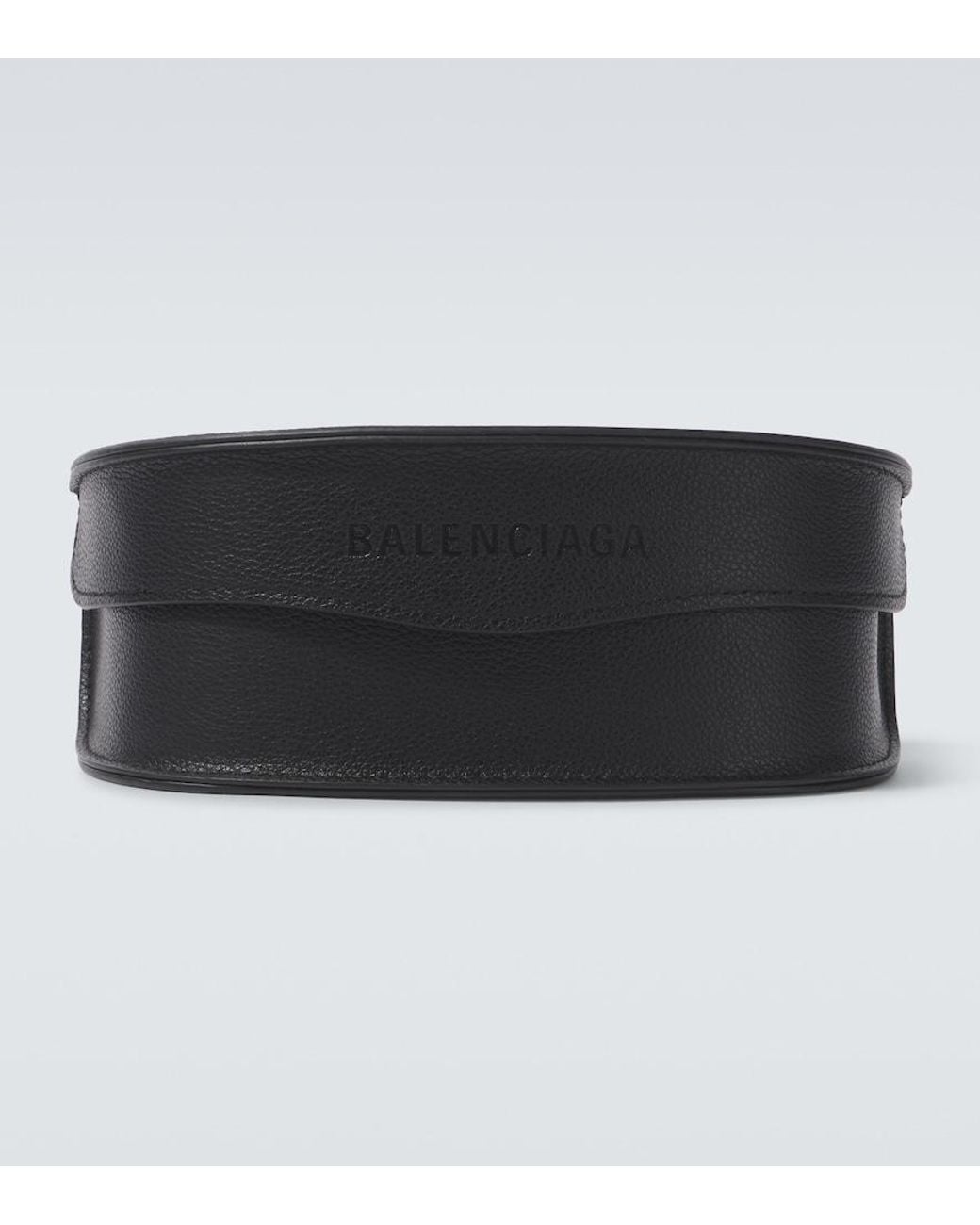 Balenciaga Blue Bossy Shield Sunglasses for men