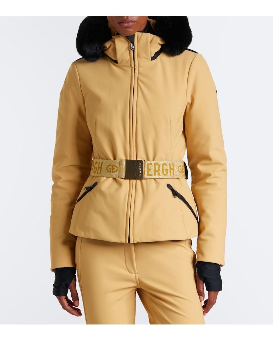 Goldbergh Natural Hida Belted Ski Jacket
