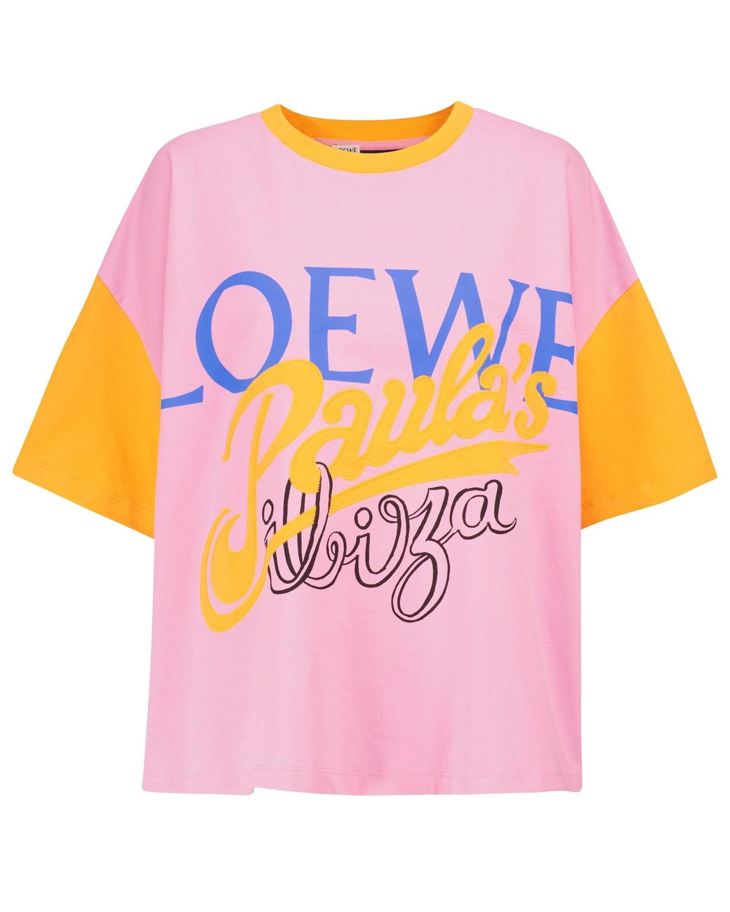 Paula's Ibiza フローラル コットンTシャツ Paula's Ibiza floral cotton T-shirt in black - Loewe | Mytheresa