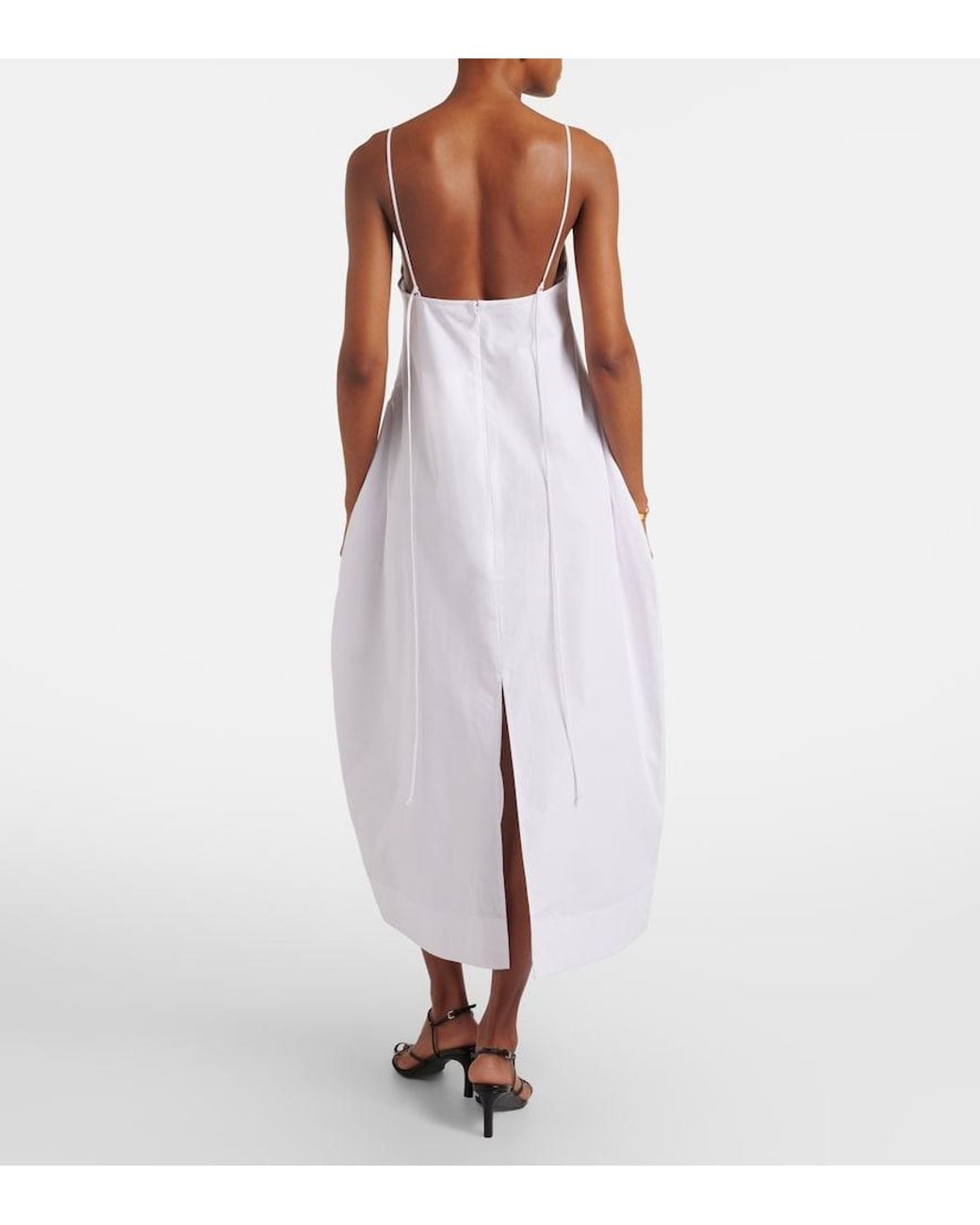 Rohe White Cotton Midi Dress