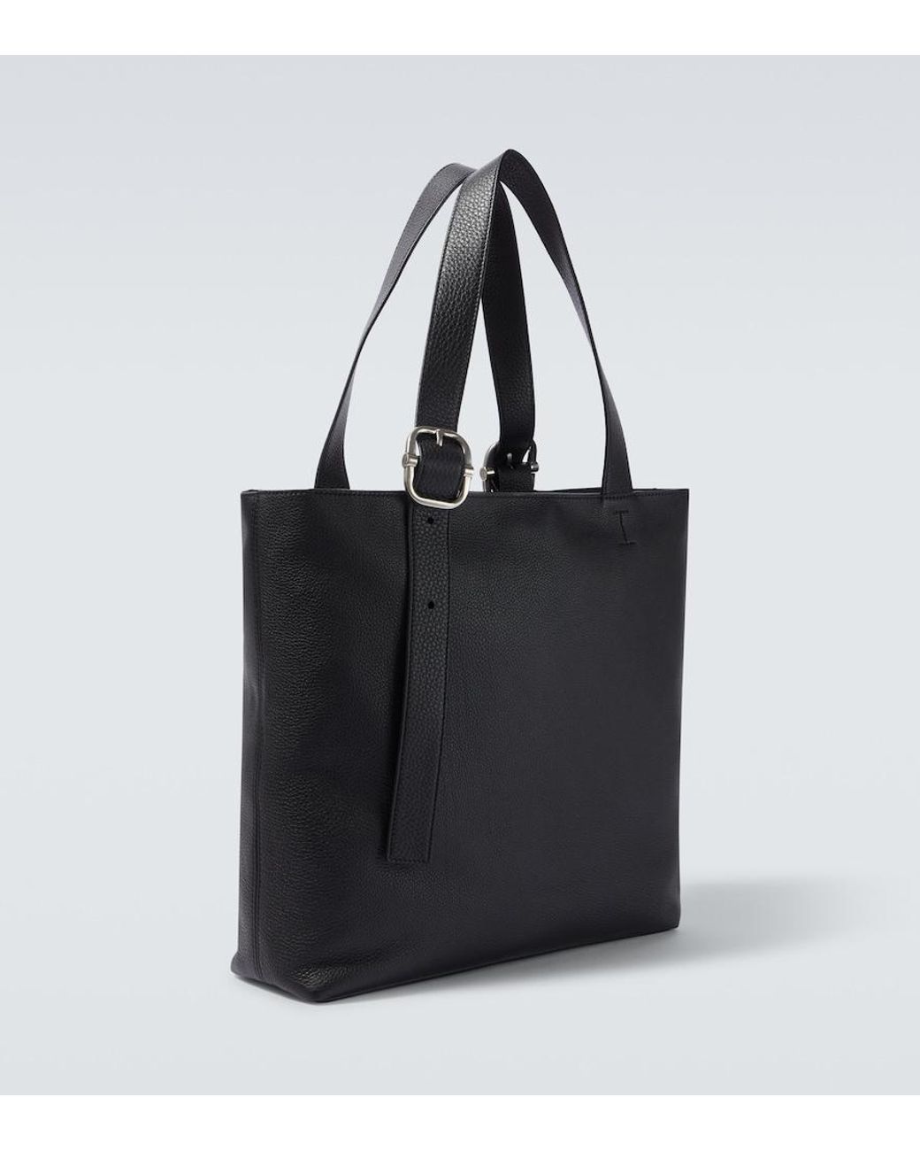 Loewe Black Loop Leather Tote Bag for men