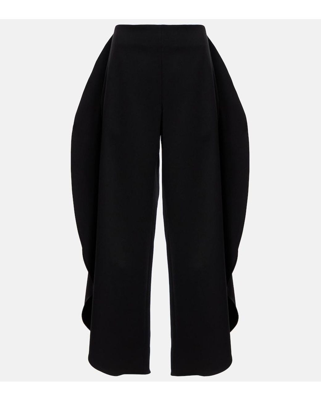 Alaïa Black Wool Grain De Poudre Balloon Pants