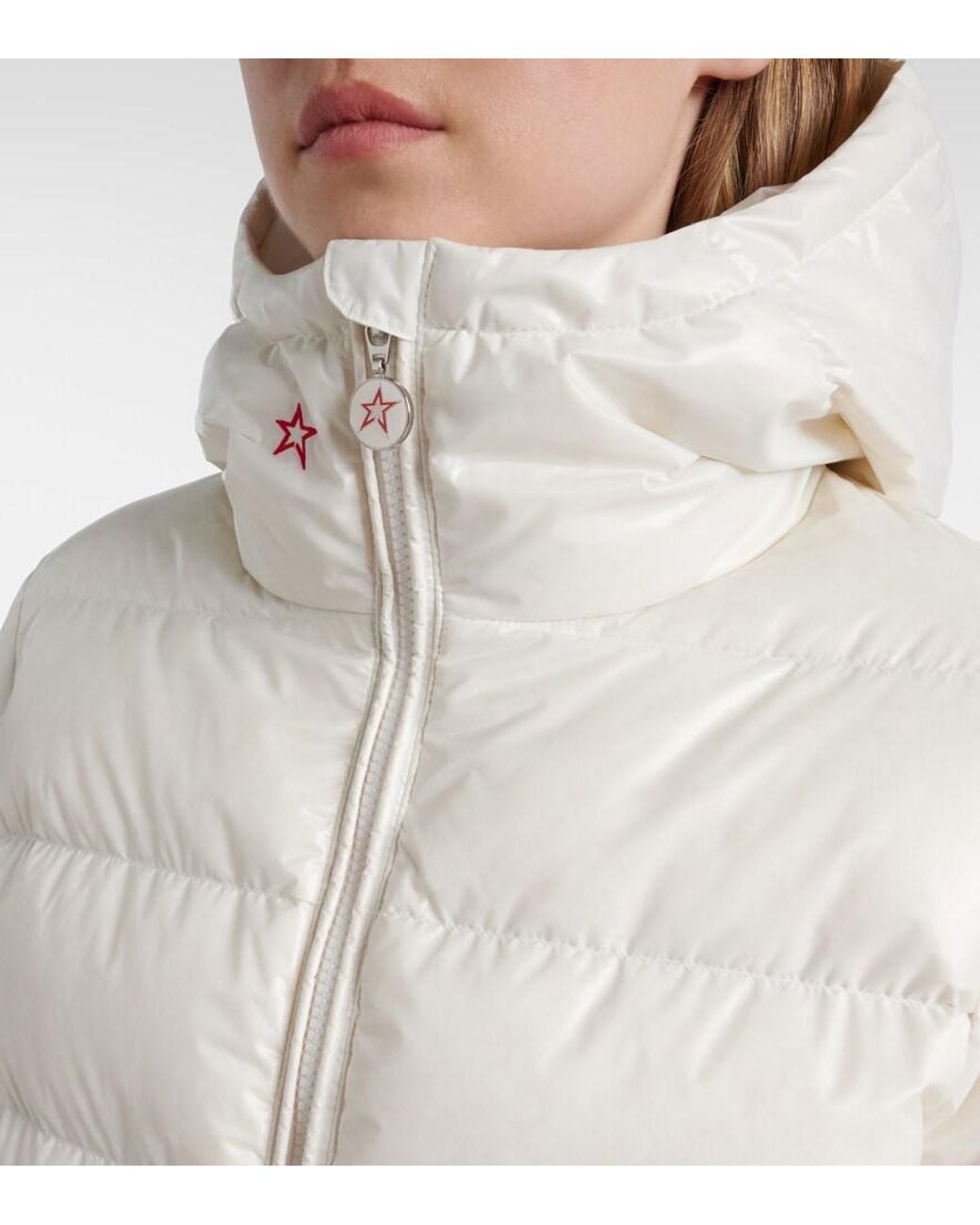 Perfect Moment White Polar Flare Down Ski Jacket