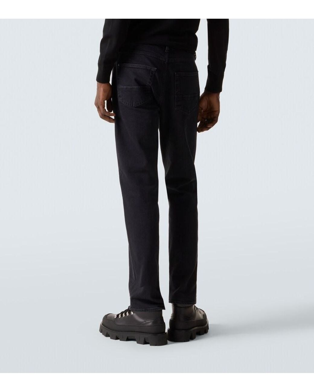 Stone Island Blue Mid-Rise Slim Jeans for men