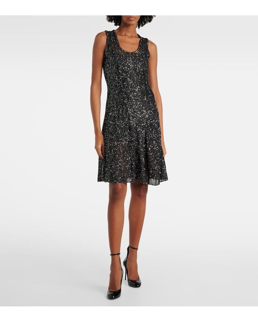 Alaïa Black Sequined Minidress
