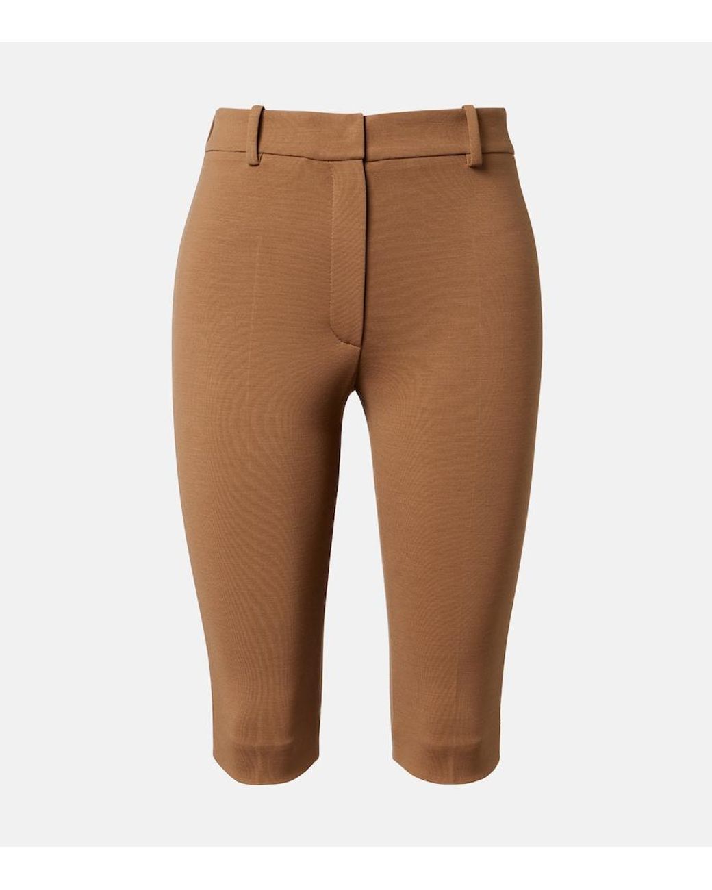 Magda Butrym Brown Knitted Capri Pants