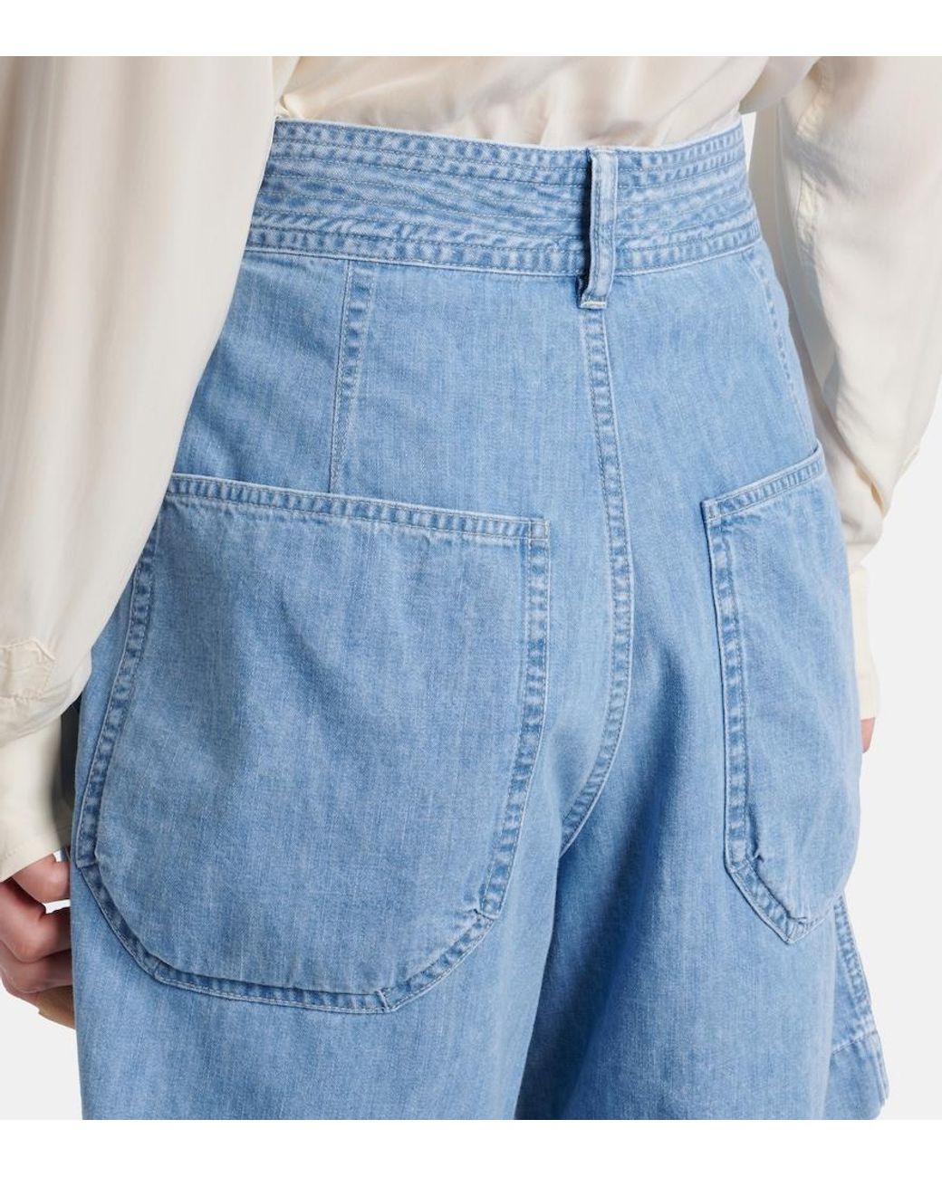Isabel Marant Blue Ingrid Denim Shorts