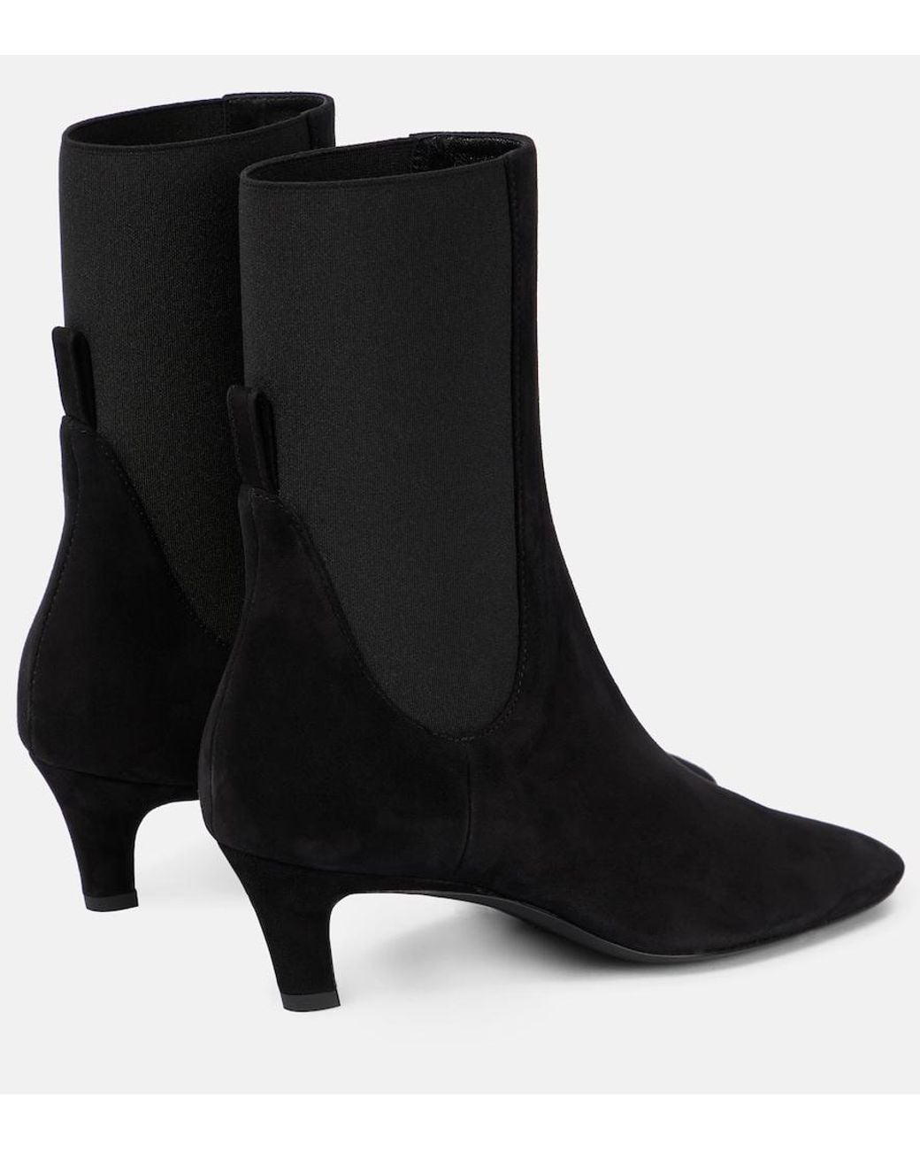 Totême Black 50 Suede Ankle Boots