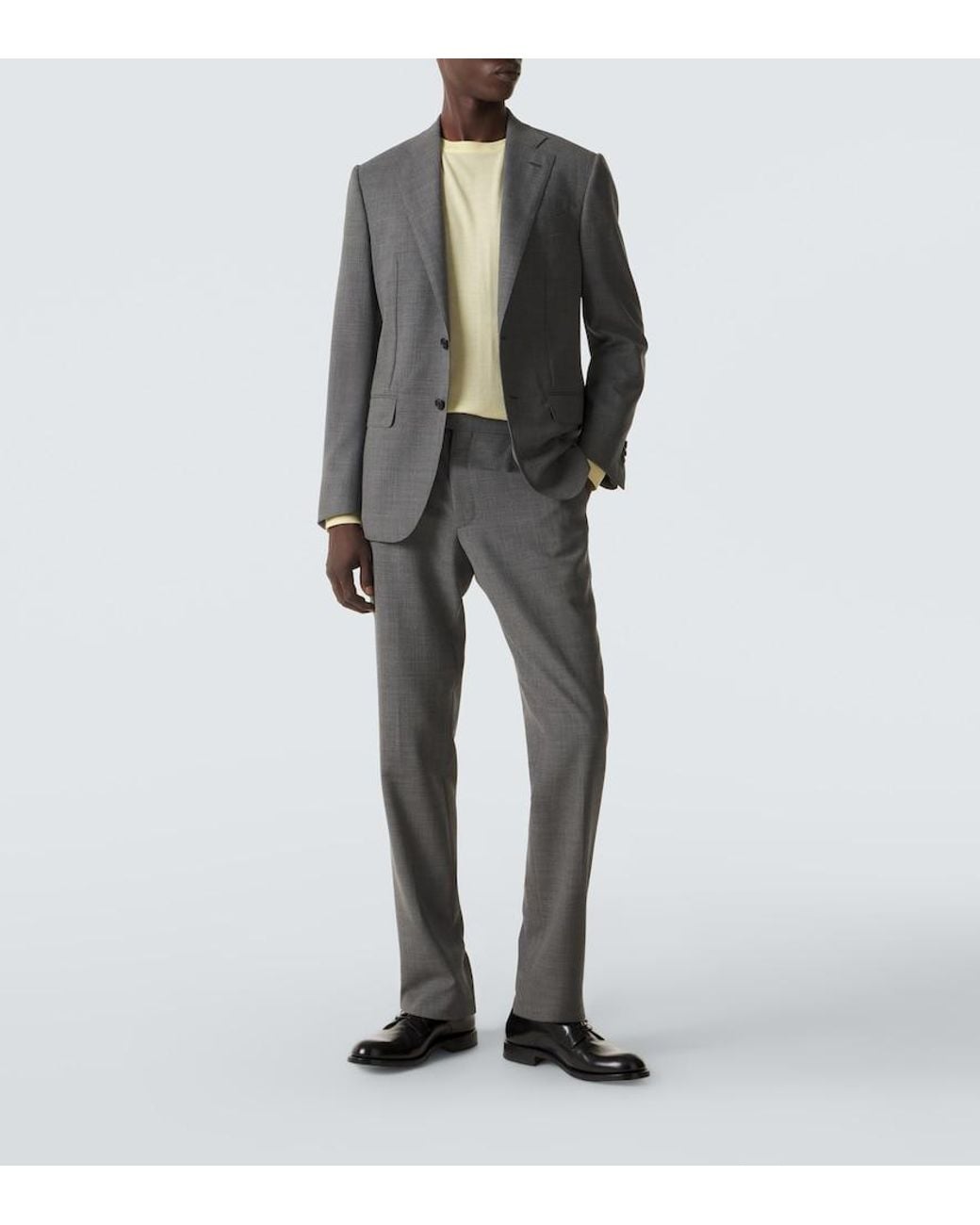 Thom Sweeney Gray Wool Suit for men