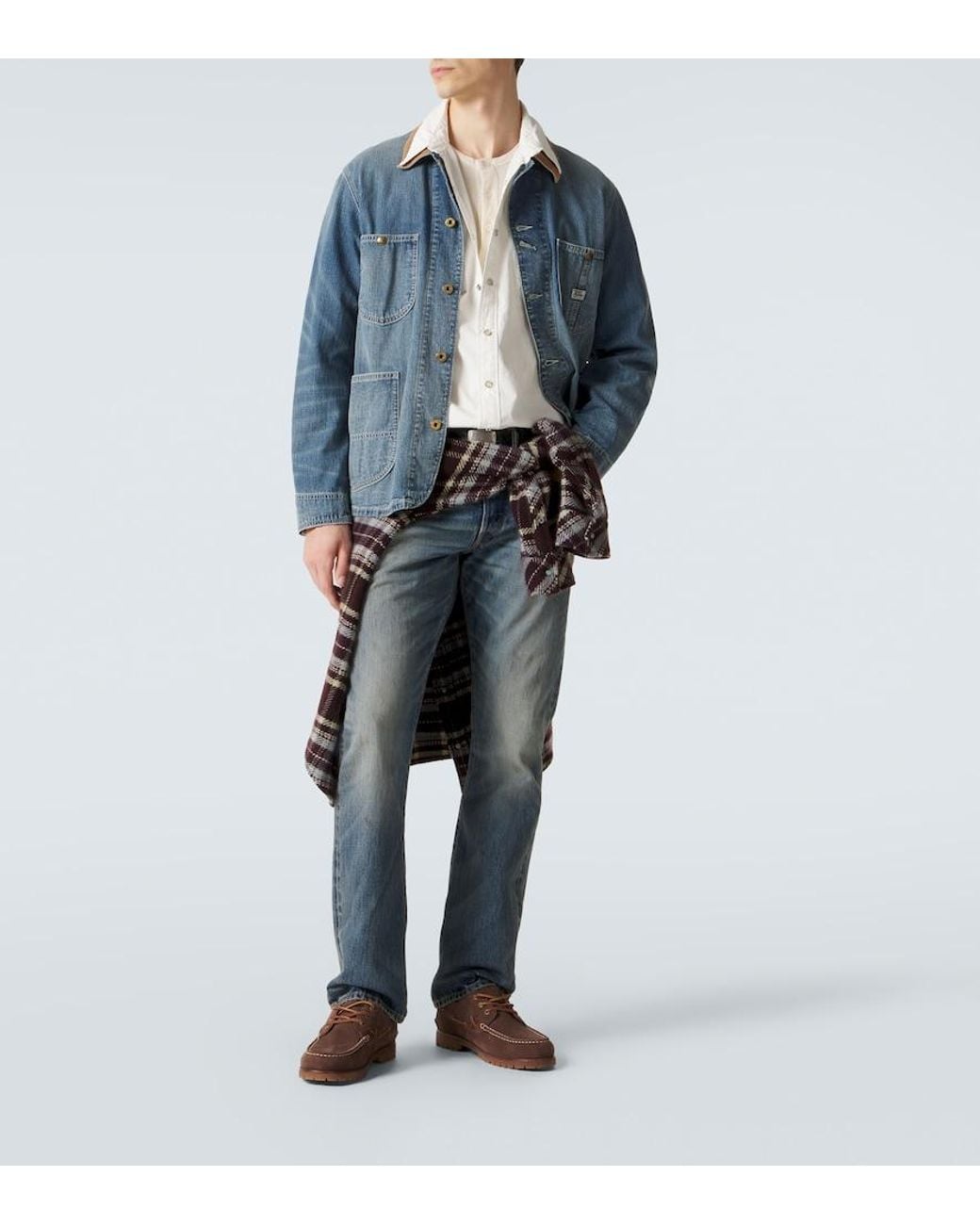 RRL White Buffalo West Denim Shirt for men