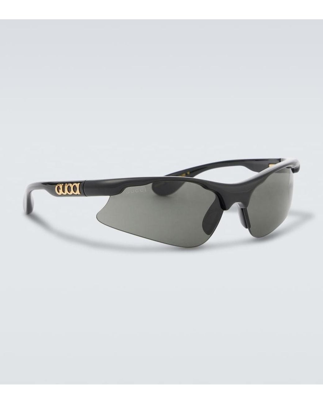 Gucci Gray Rectangular Sunglasses for men