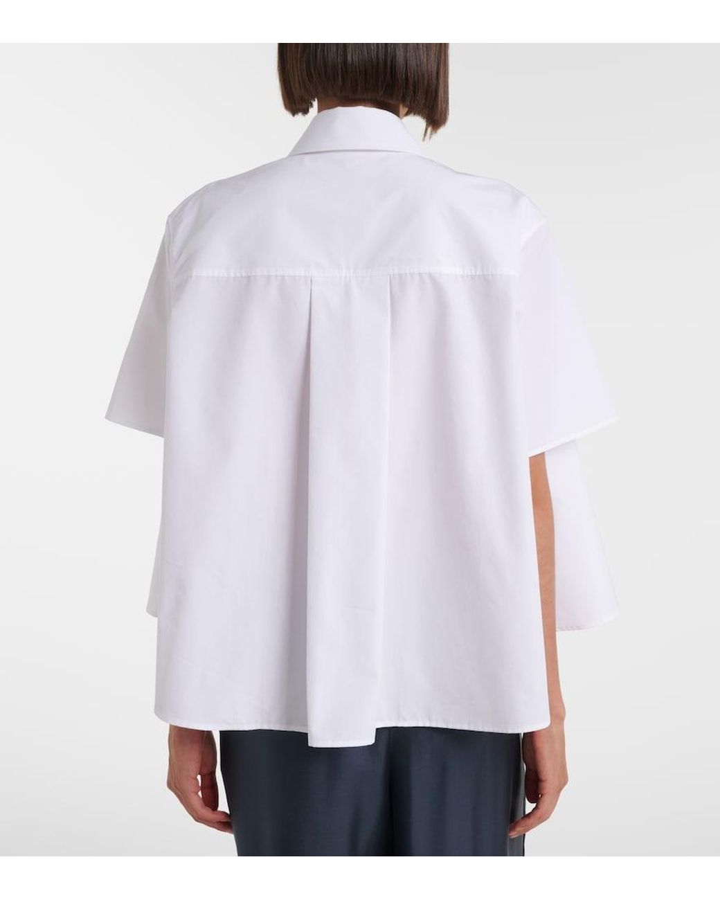 Loewe White Double L Cotton Poplin Shirt
