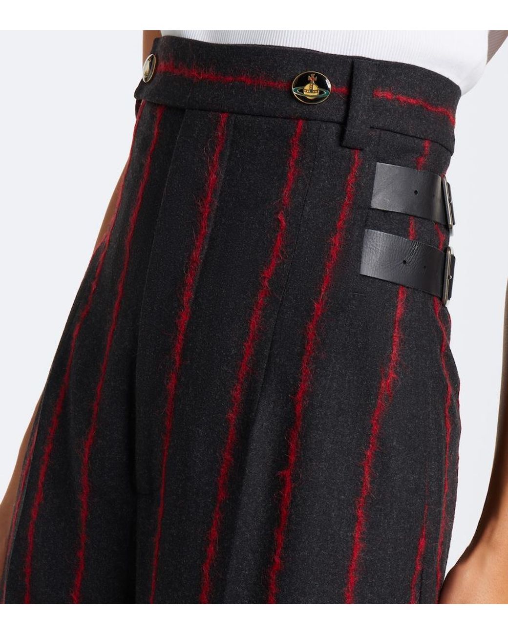 Vivienne Westwood Black Lauren Wool, Alpaca, And Mohair-Blend Pants