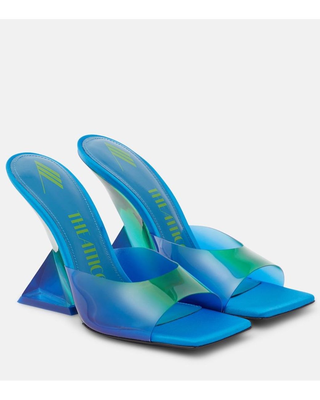 The Attico Blue Cheope Pvc Mules