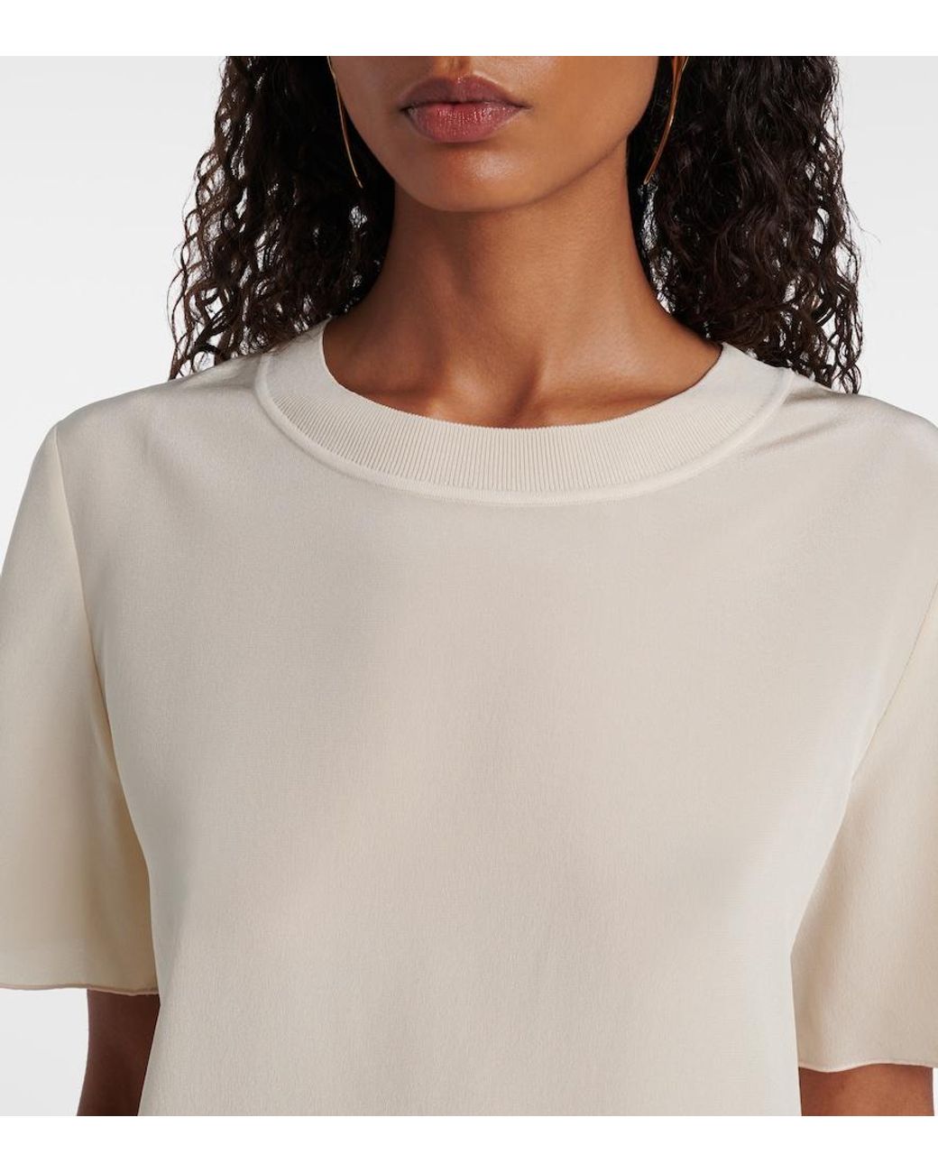 Joseph Natural Rubin Silk T-Shirt