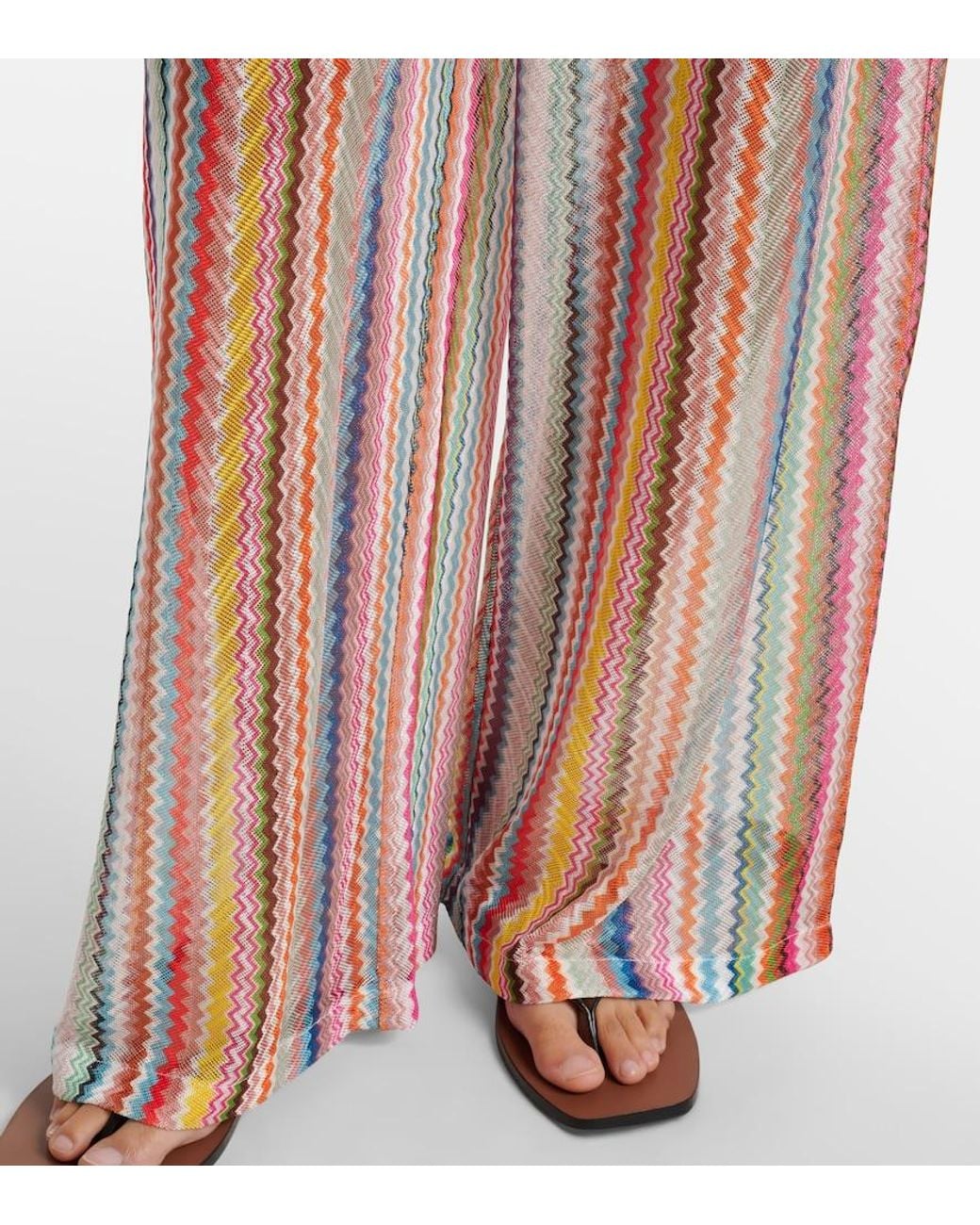 Missoni Multicolor Zigzag Palazzo Pants
