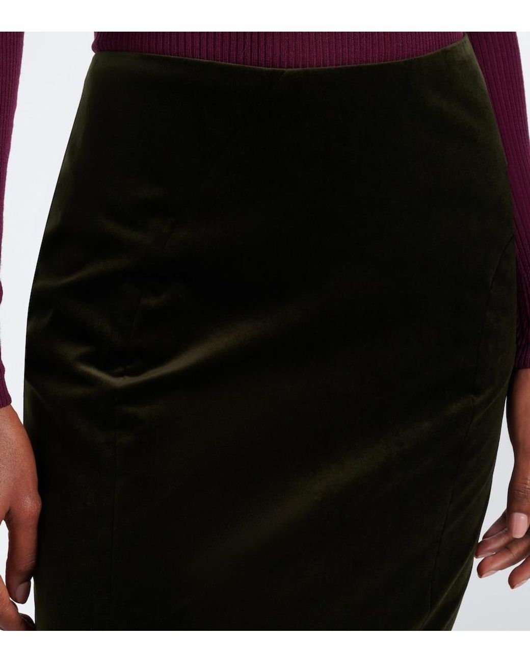 Gonna Lunga di Jil Sander in Black