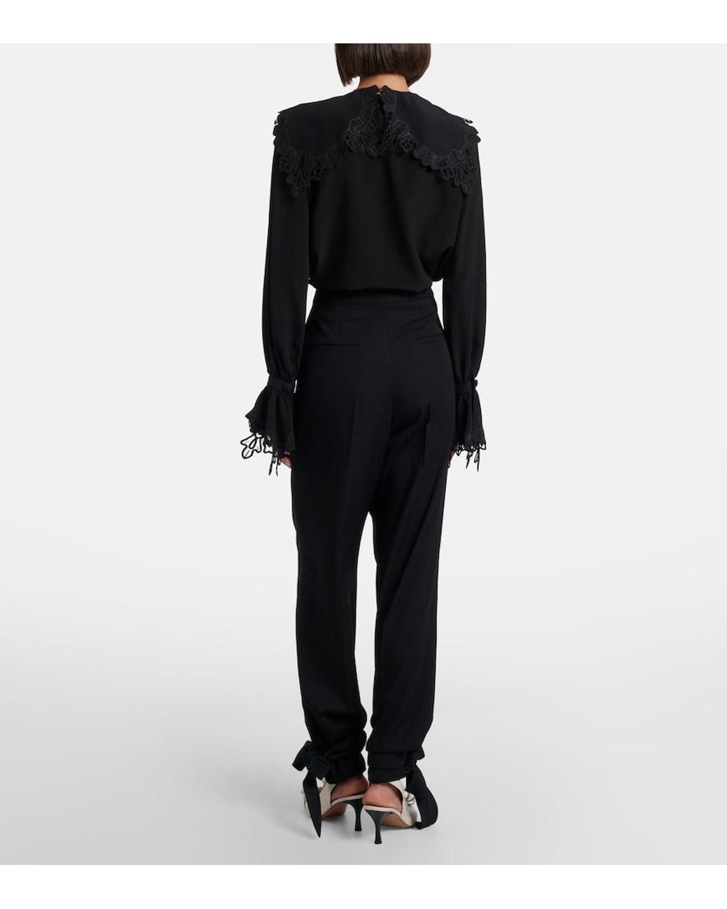 Chloé Black Virgin Wool Balloon Pants