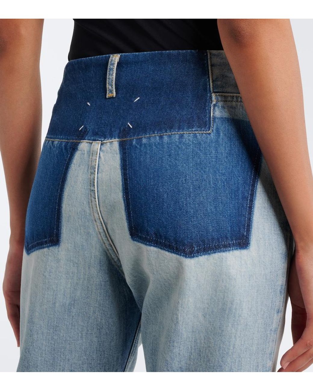 Maison Margiela Blue Mid-Rise Straight Jeans
