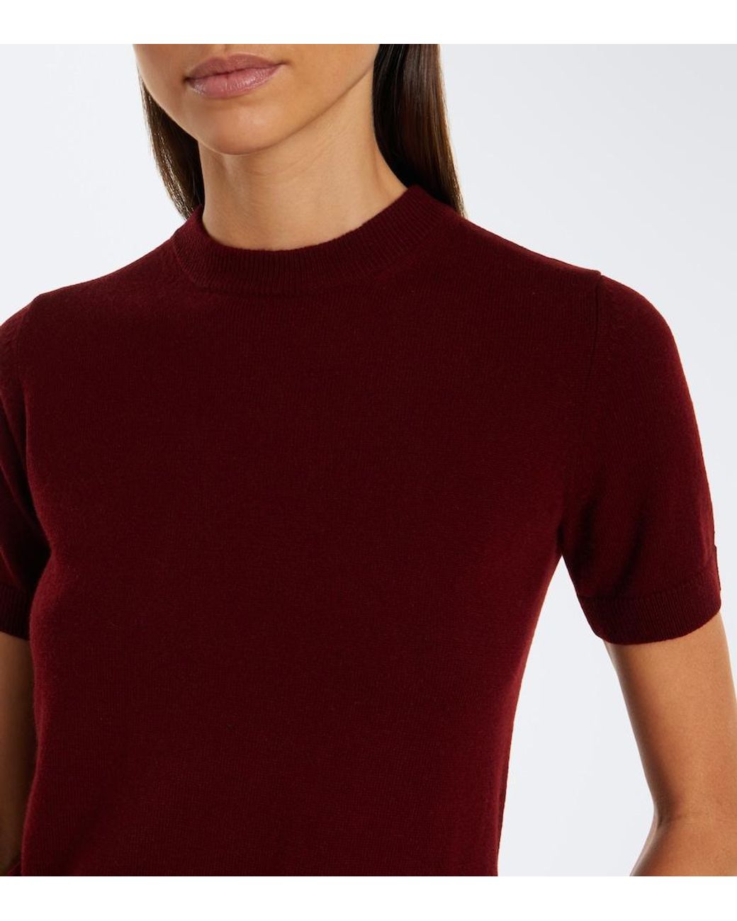 Max Mara Red Wool And Cashmere Sweater