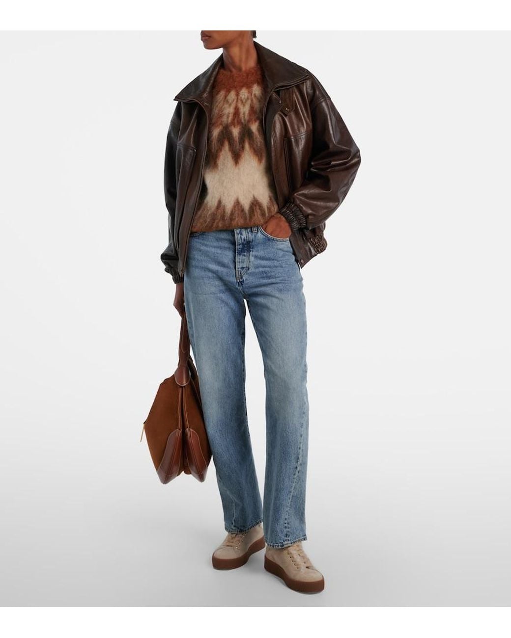 Bogner Natural Lucerne Shearling-Lined Suede Sneakers