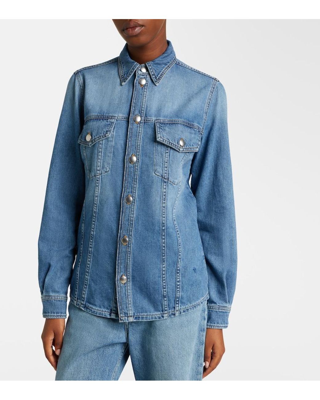 Tod's Blue Denim Shirt