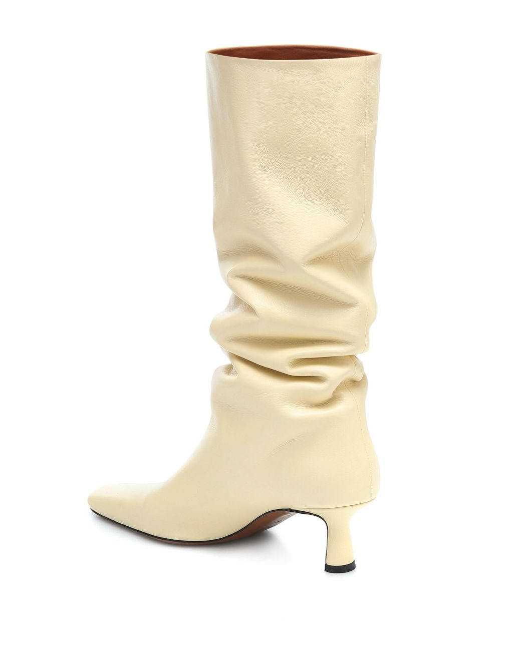 Neous Cynis Knee-high Leather Boots in Yellow (Natural) - Lyst