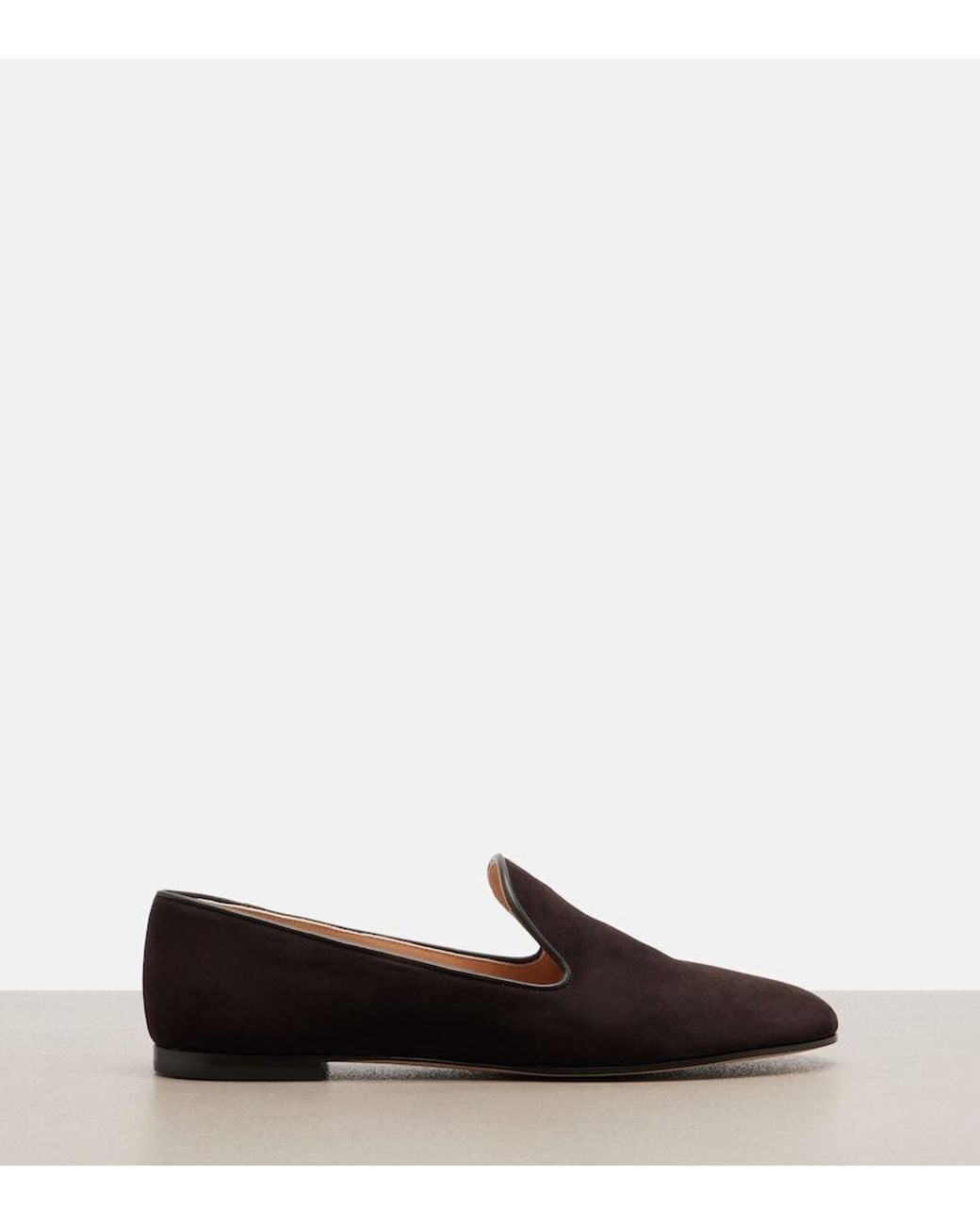 Gianvito Rossi Brown Suede Loafers