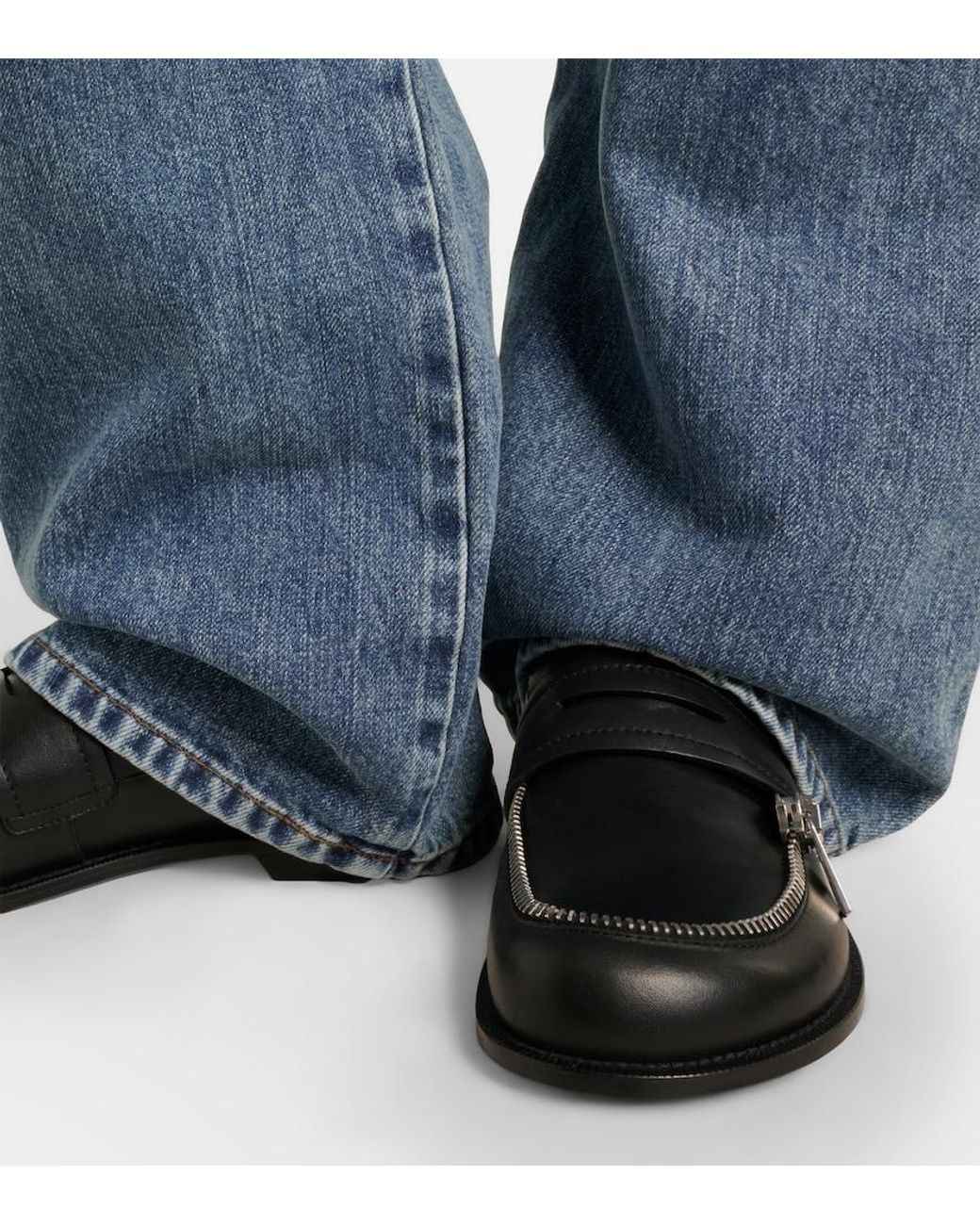 J.W. Anderson Black Leather Loafers
