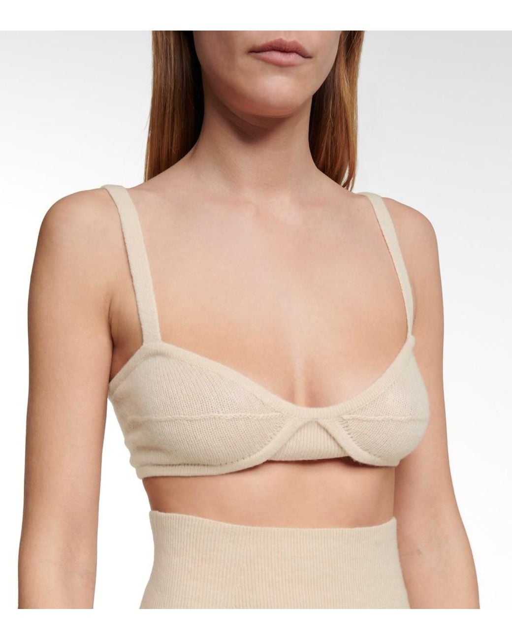 Khaite Natural Exclusive To Mytheresa – Eda Cashmere Bralette