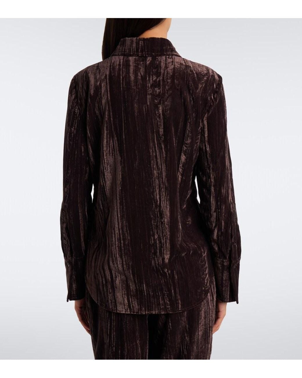 Proenza Schouler Purple Label Madi Velvet Shirt