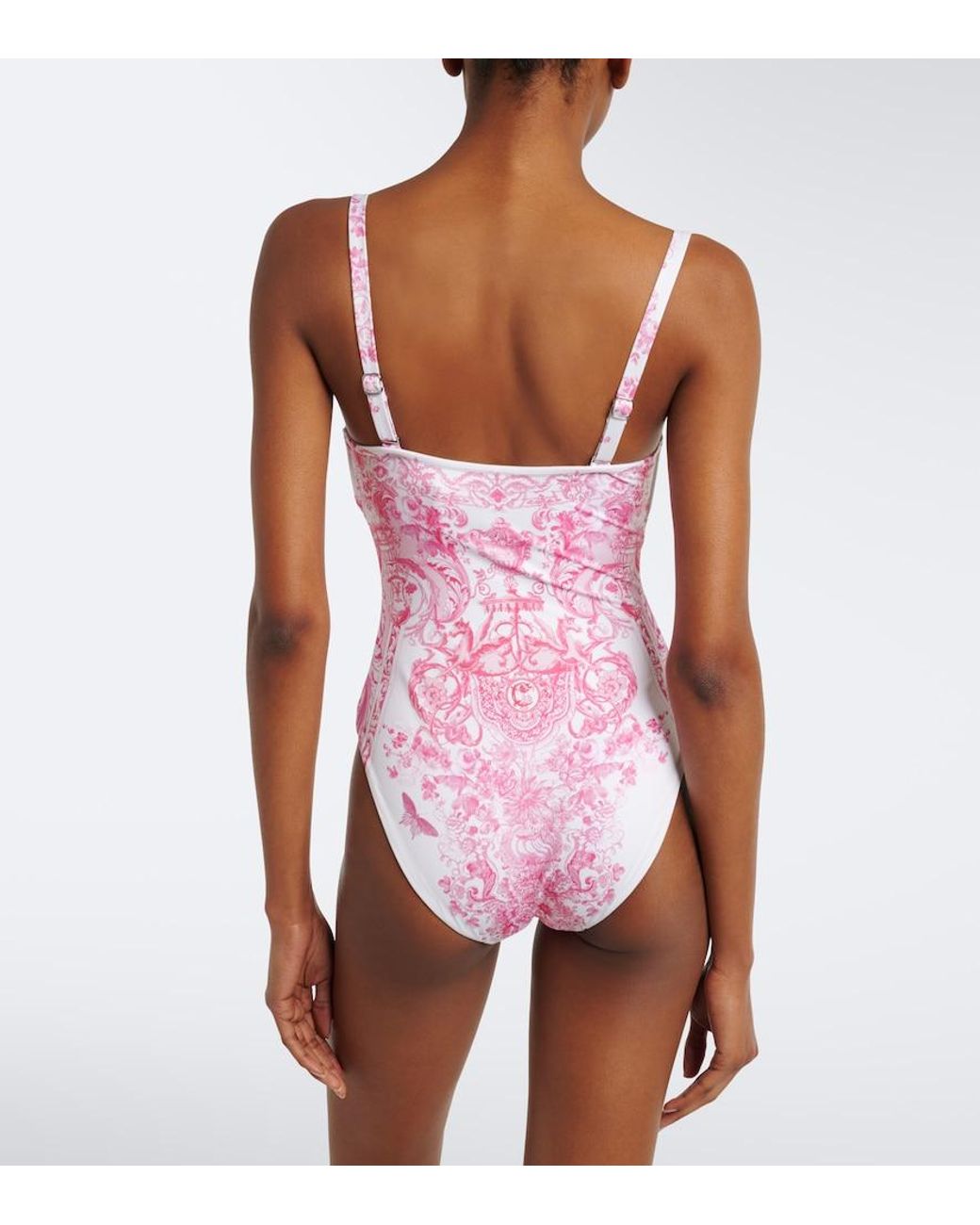 Camilla Pink Embellished Printed Swimsuit