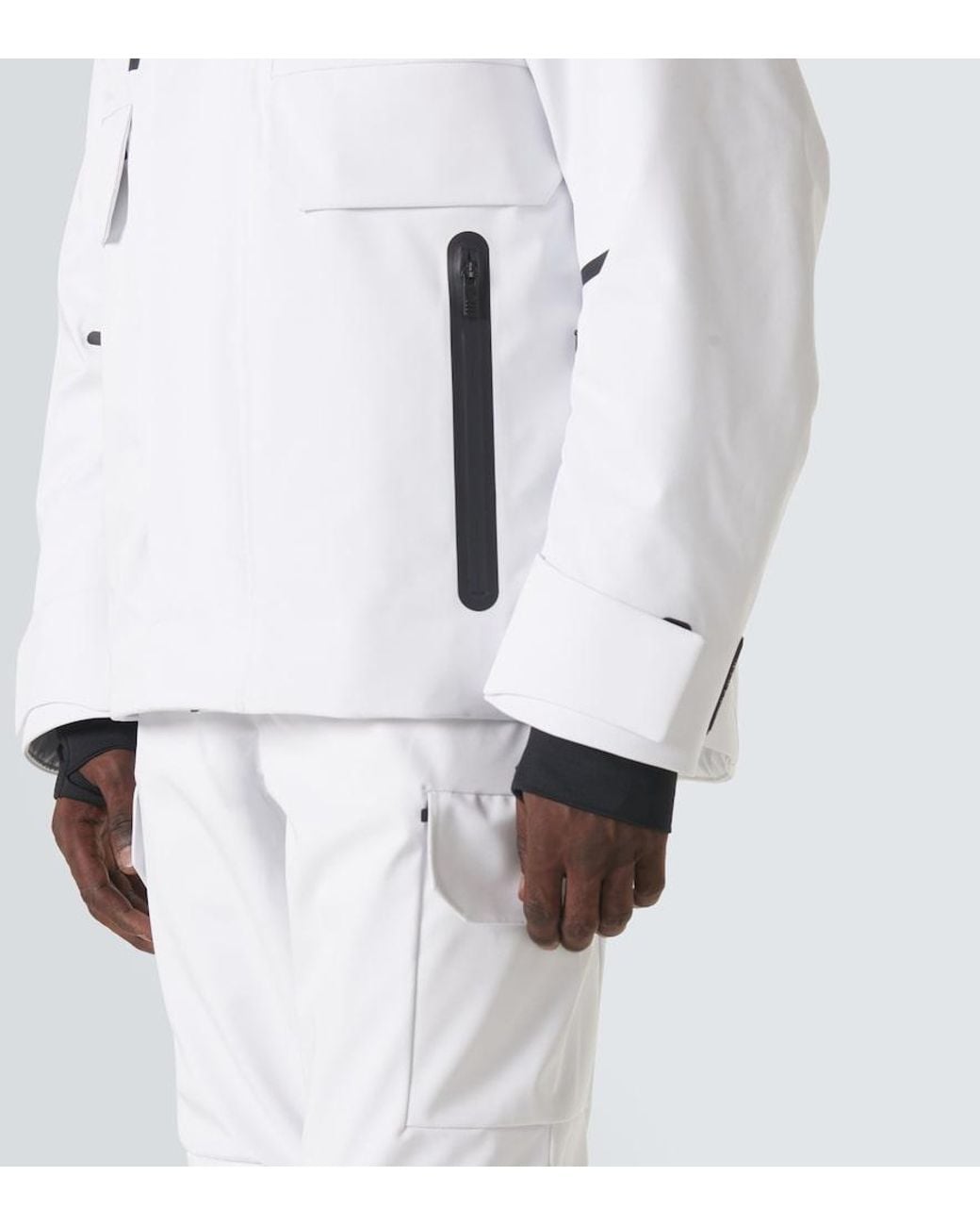 Fusalp White John Technical Twill Ski Jacket for men