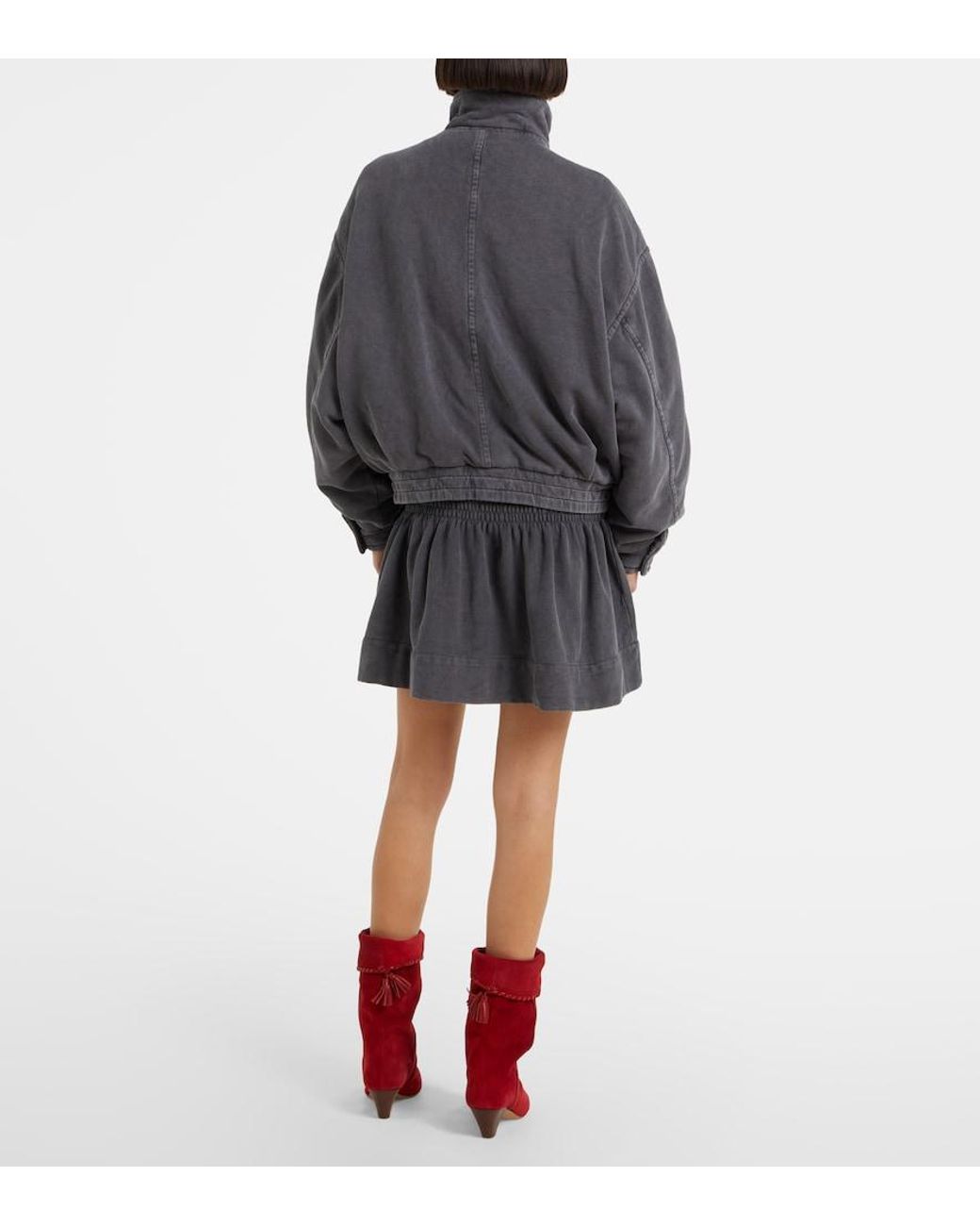 Isabel Marant Gray Yanissa Cotton Jersey Jacket