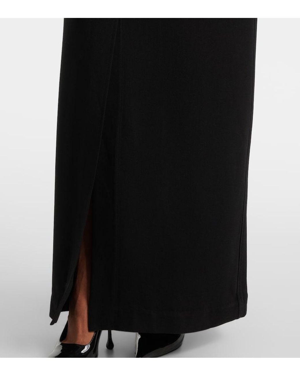 Totême Black Crepe Maxi Dress