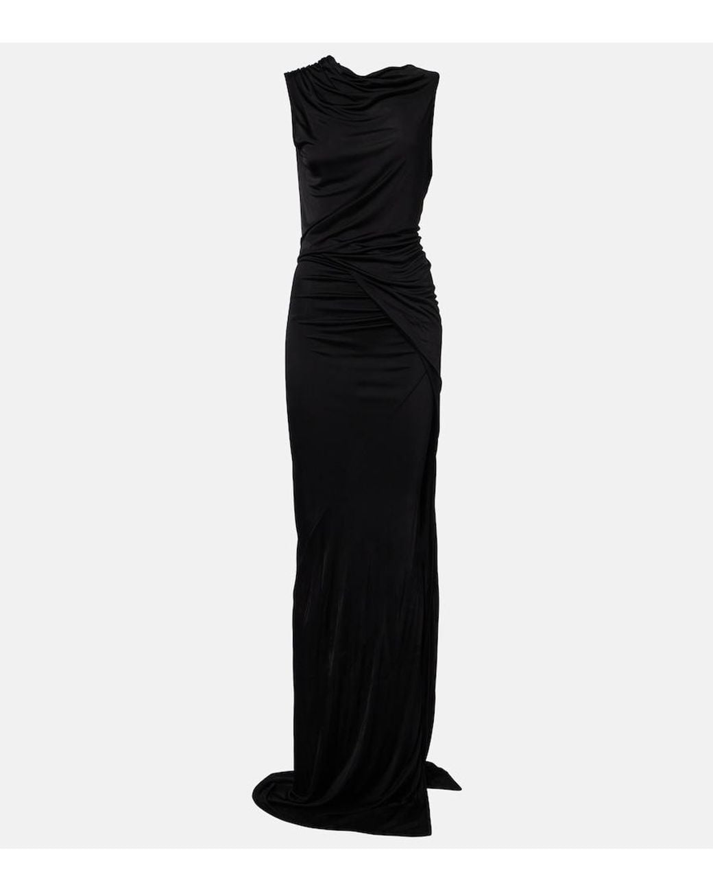 Rick Owens Black Lilies Shailee Ruched Gown