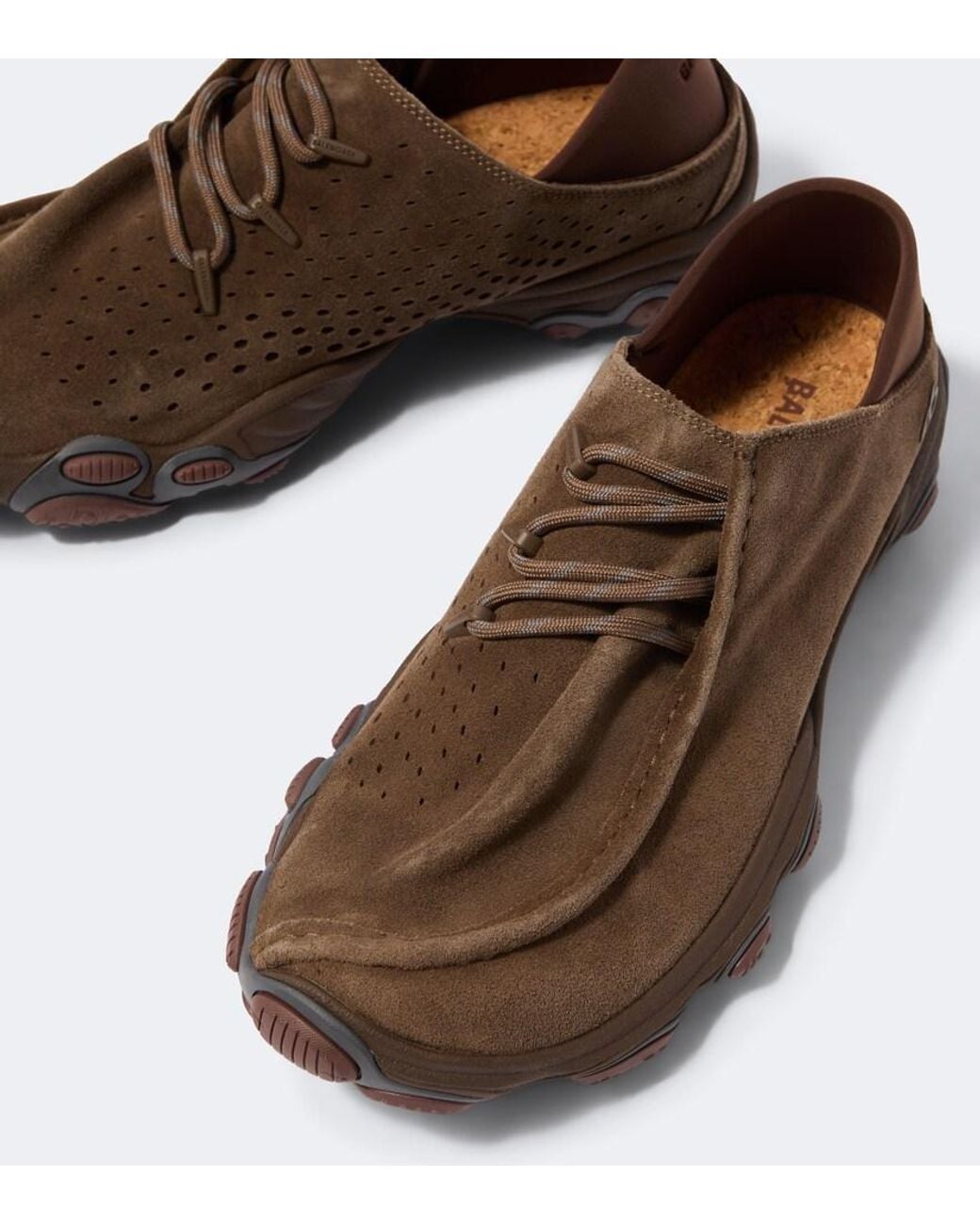 Balenciaga Brown Pace Suede Sneakers for men