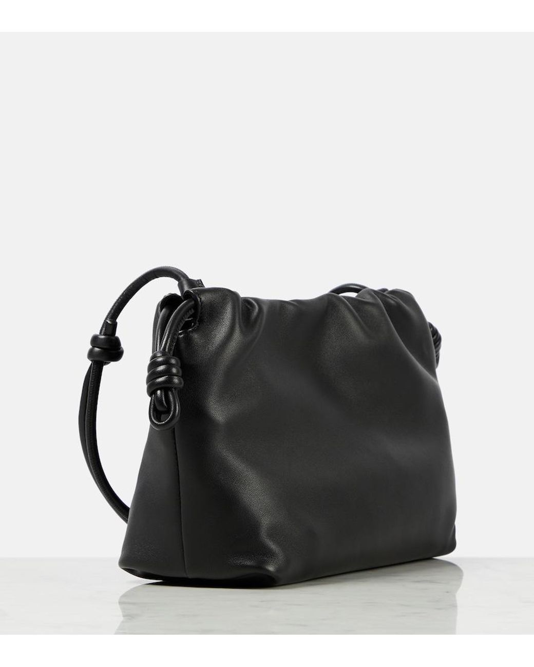 Loewe Black Flamenco Small Leather Clutch