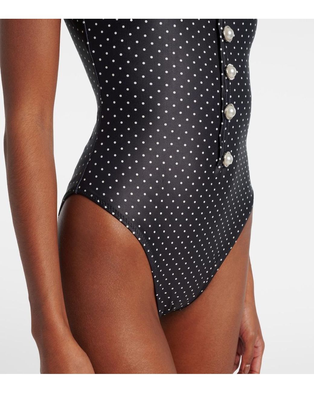 SAME Black Grace Polka-Dot Swimsuit