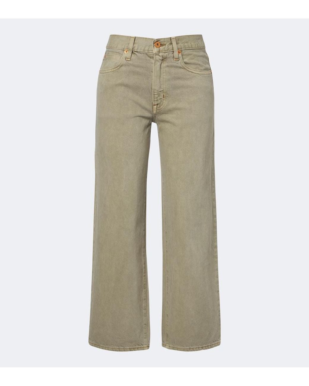 SLVRLAKE Denim Natural Hunter Cropped Straight Jeans