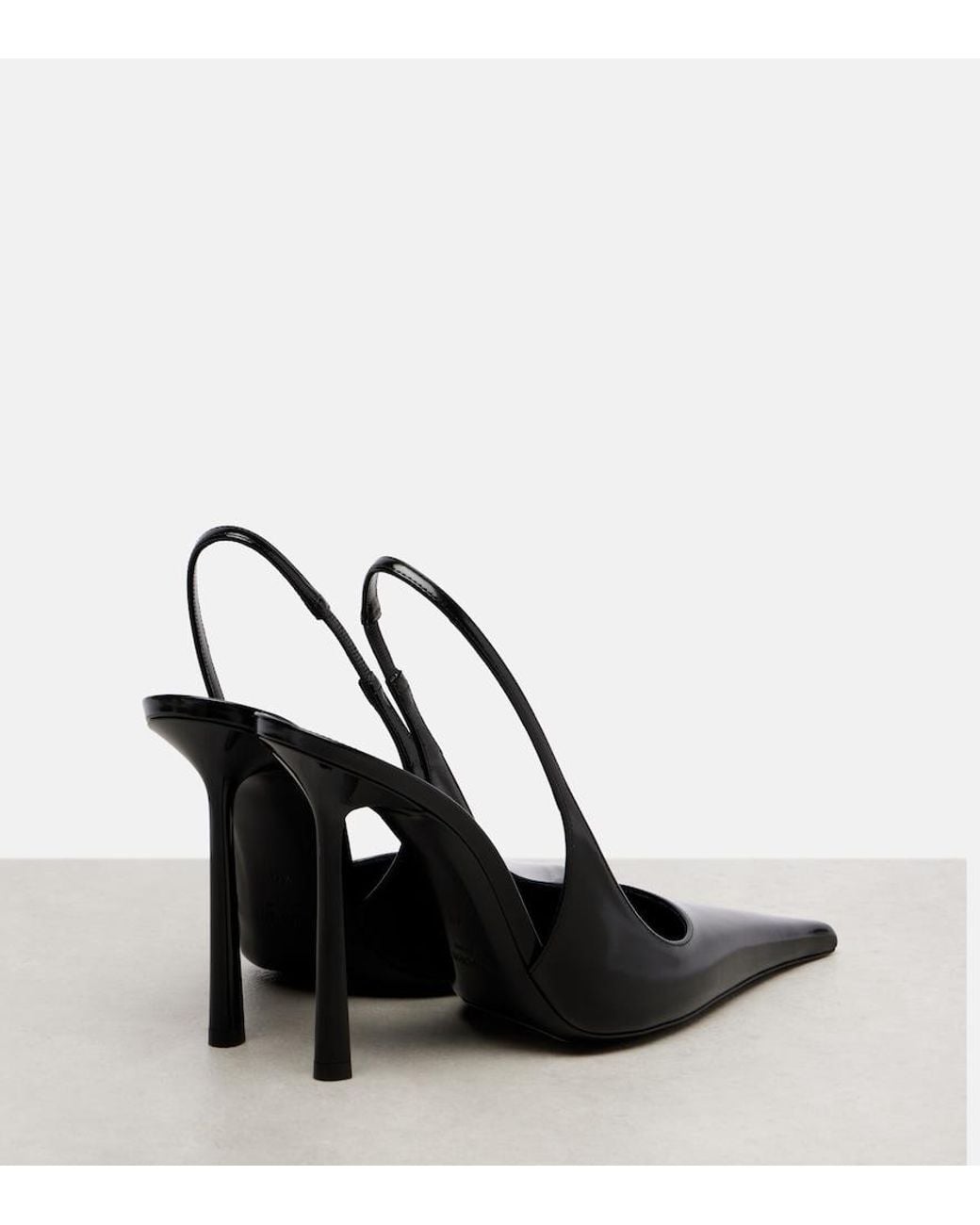 Saint Laurent Black Vendome Slingback Heels