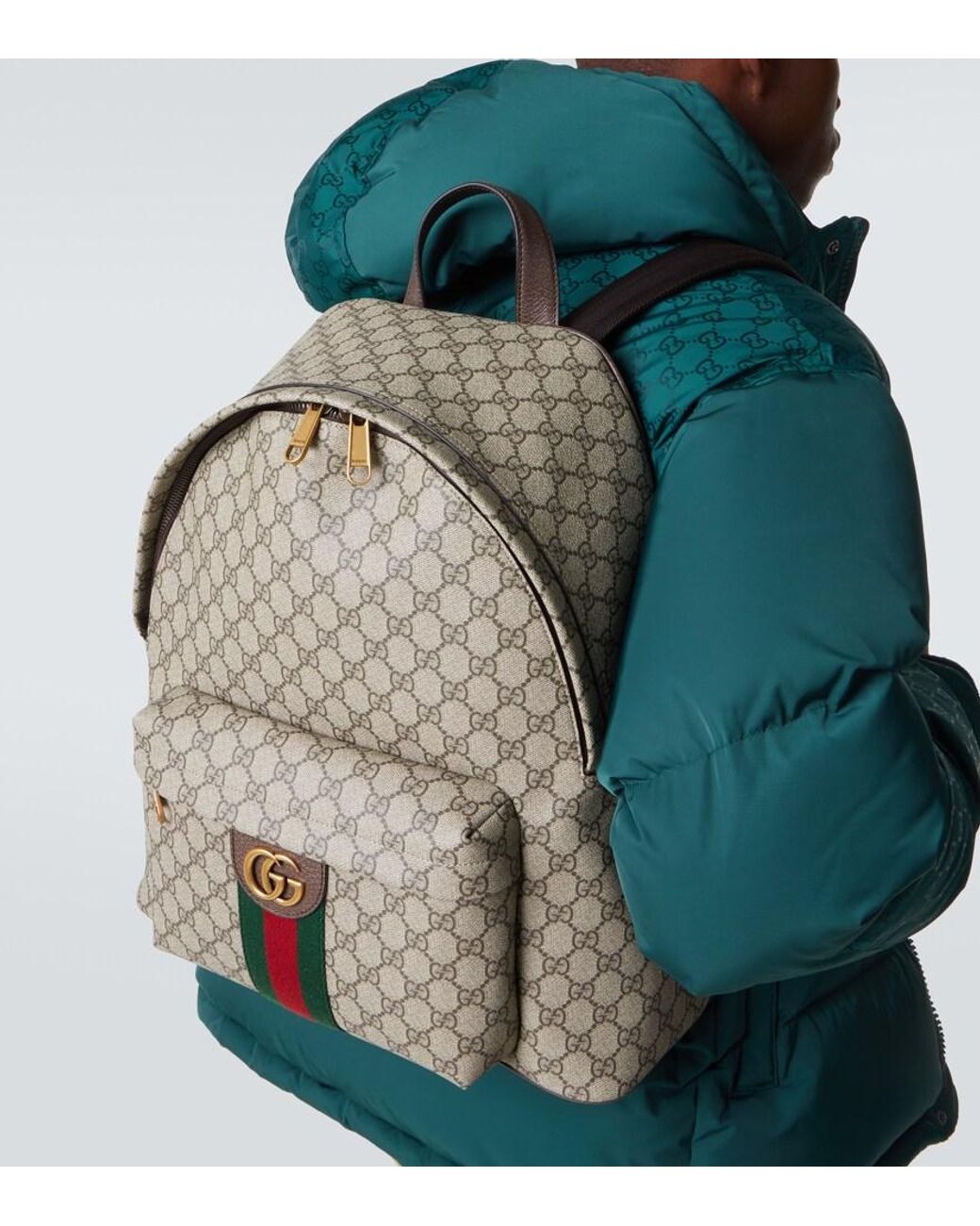 Gucci Natural Gg Canvas Backpack for men