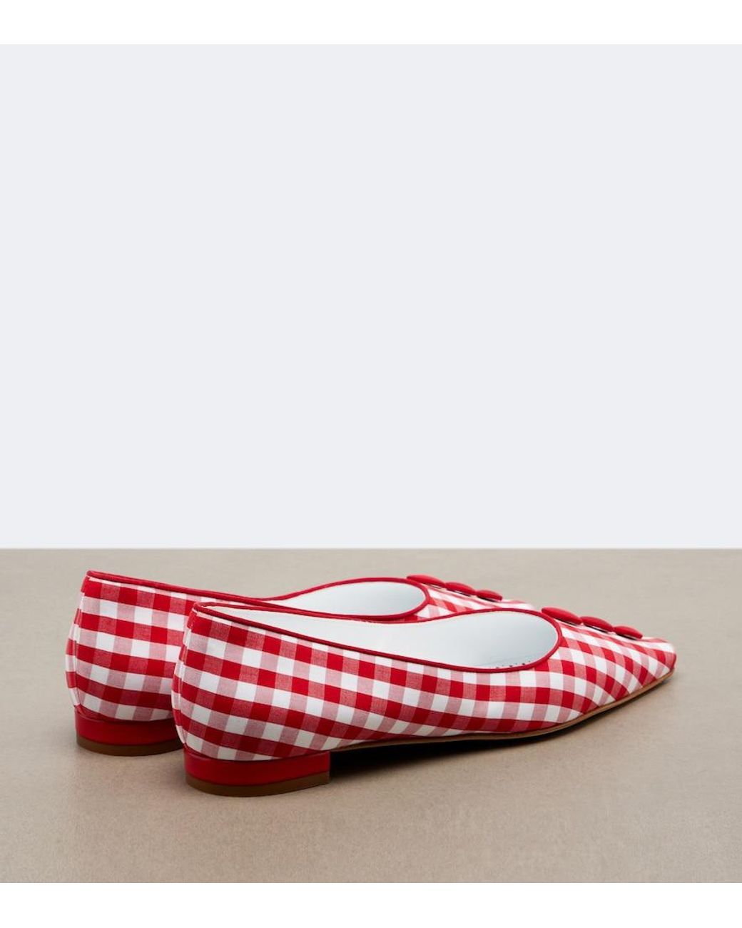 Manolo Blahnik Pink Alexa Gingham Pumps