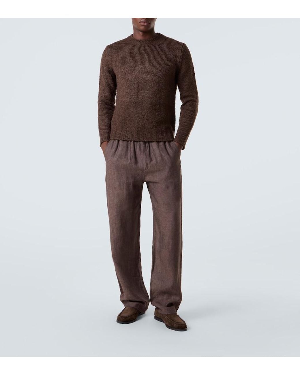 Saman Amel Loafers City Aus Veloursleder in Black für Herren