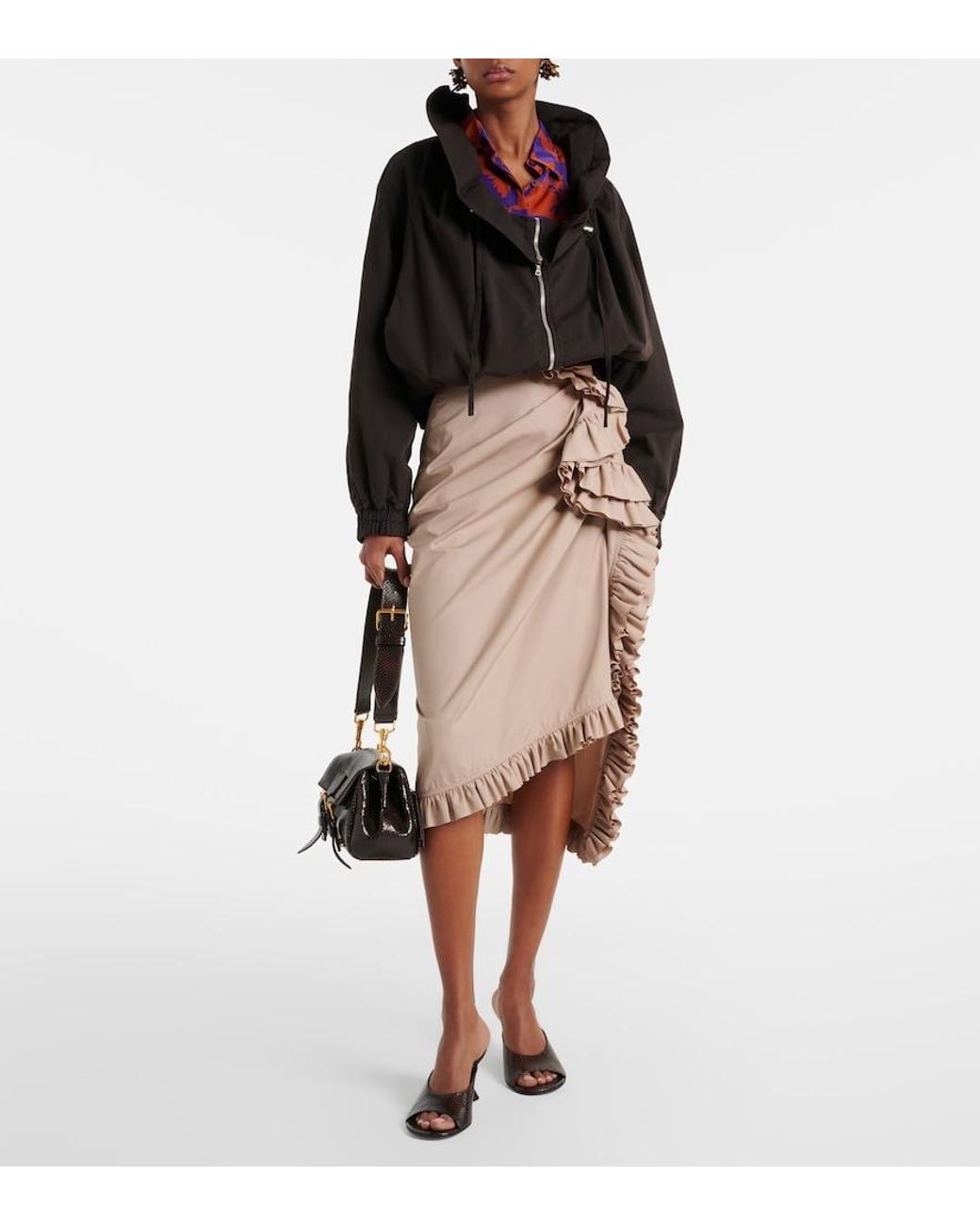 Chaqueta De Algodon Dries Van Noten de color Black